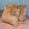 Mink Faux Fur Cushions | Luxury Long Haired Fur Cushion Covers & Pillows