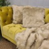 Cuscini in Pelliccia di Cammello | Cuscini in Finta Pelliccia Beige | Cuscini di Lusso Beige