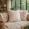 Beige Frost Fur Cushions | Luxury Faux Fur Cushions and Pillows
