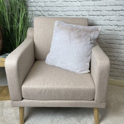 Cuscini in Pelliccia Beige Frost | Cuscini e Cuscini di Pelliccia Sintetica di Lusso