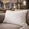 Richmond Cream Rectangular Fur Cushions | Rectangular Faux Fur Cushions |
