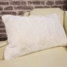 Richmond Creme Rechteckige Fellkissen | Rechteckige Kunstfellkissen |