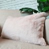 Richmond Roze Rechthoekig Bontkussen | Rechthoekige Imitatiebont Kussens |