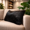 Black Bear Rectangular Cushions | Rectangular Faux Fur Cushions