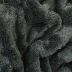 Badger Rectangular Fur Cushion | Rectangular Grey Faux Fur Cushions