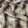 Grey Wolf Rectangular Cushions | Striped Rectangular Faux Fur Cushion