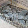 Luxuriöse Kunstfell-Hundedecken | Asche Kunstfell-Hundedecke | Graue Decke