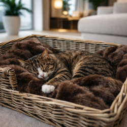 Coperta di lusso per cani in pelliccia | Coperta per cani in finta pelliccia di bisonte | Coperta in pelliccia marrone