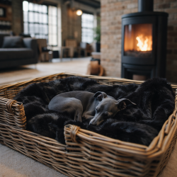 Fur Pet Blankets | Black Panther Fur Pet Blanket | Black Fur Blankets
