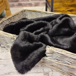 Couvertures pour animaux en fourrure | Couverture pour animaux en fourrure de panthère noire | Couvertures en fourrure noire