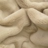 Coperta per animali domestici in finta pelliccia di mandorla di Richmond | Coperte per cani e gatti in finta pelliccia beige |