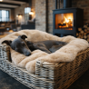 Richmond Amandel Bont Huisdierdeken | Beige Imitatiebont Honden- & Kattendekens |