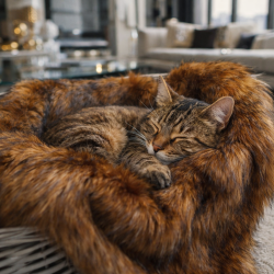 Raynard Faux Fur Huisdierdeken | Bruine Imitatiebont Honden- & Kattendekens |