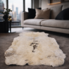 Peau de renne extra large | Tapis en peau de renne | Grand tapis de renne pâle