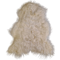 Ivory White Pure Sheepskin Vloerkleed | Natuurlijk Wit IJslands Schapenvacht Vloerkleed