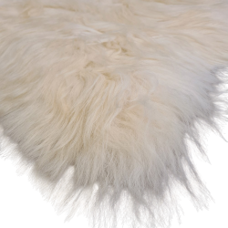 Tapis en Peau de Mouton Islandais Blanc Ivoire | Tapis en Peau de Mouton Naturelle