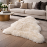 Tapis en Peau de Mouton Islandais Crème | Tapis en Peau de Mouton de Luxe, Naturels