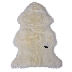 Natürlicher Schaffell-Teppich | Reine Wollteppiche | Cremefarbener Schaffell-Wollteppich