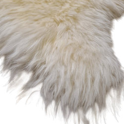 Tapis en peau de mouton naturelle | Tapis en pure laine | Tapis en laine de mouton crème