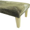 Extra Large Pouf in Pelle di Mucca Beige Scuro | Extra Large Poggiapiedi in Pelle di Mucca