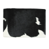 Tabouret en Peau de Vache Noir et Blanc Petit | Petit Tabouret en Peau de Vache