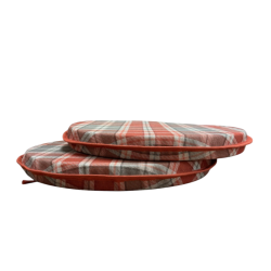 Cuscini per sedie rotondi Highland Check Autumn | Cuscini rotondi per sedie in tartan