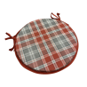 Cuscini per sedie rotondi Highland Check Autumn | Cuscini rotondi per sedie in tartan