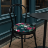 Tropische Fluwelen Ronde Bistro Stoelkussens | Circulaire Fluwelen Stoelkussens