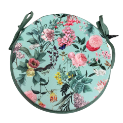 Coussins de siège ronds en velours Tranquillité | Coussins de chaise ronds en velours
