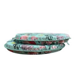 Coussins de siège ronds en velours Tranquillité | Coussins de chaise ronds en velours