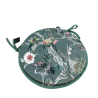 Cuscini per sedie rotondi in velluto Chinoiserie | Cuscini rotondi in velluto per sedie