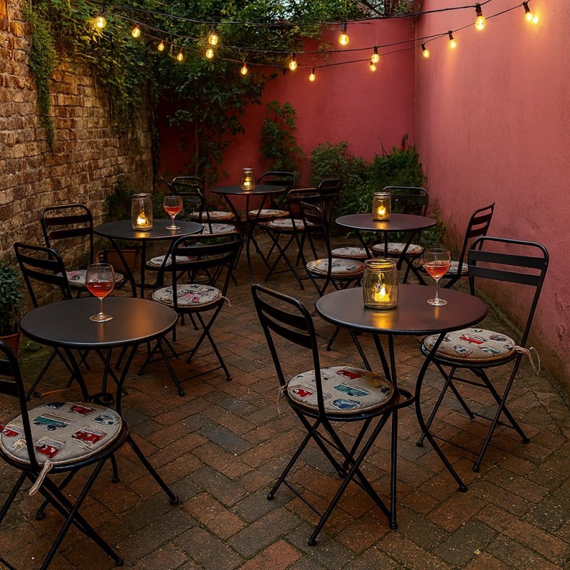 Cuscini Rotondi per Sedie da Bistro Classiche | Cuscini Circolari Moderni per Sedie