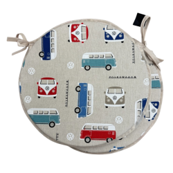 Coussins de siège bistro ronds classiques pour camping-car | Coussins de chaise circulaires modernes