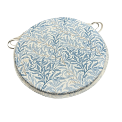 Ronde Bistro Willow Bough Azure Stoelkussen | William Morris Stoelkussens |