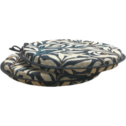 Runde Bistro Willow Bough Ebony Tapestry Sitzkissen | Bistro Sitzkissen