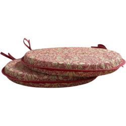 Coussins de siège Bistro Ronds Snakeshead Crimson | Coussins de siège Bistro à motifs