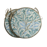 Round Bistro Willow Bough Seaspray Seat Pad | Round Patterned Seat Pad