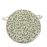 Coussin de Chaise Bistro Rond à Feuilles Vertes | Coussin de Chaise Design Feuilles Rond |
