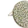 Coussin de Chaise Bistro Rond à Feuilles Vertes | Coussin de Chaise Design Feuilles Rond |