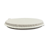 Weiße gestreifte runde Bistro-Sitzkissen | Gestreifte runde Bistro-Stuhlkissen |