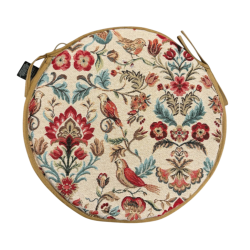 Runde Bistro William Original Tapisserie Sitzkissen | Runde Sitzkissen |