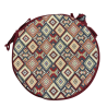 Coussin de Chaise Bistro Rond Tapisserie Aztèque | Coussin de Chaise Bistro Rond Bohème