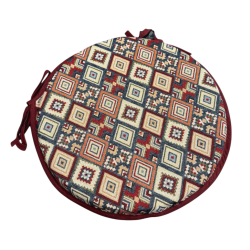 Ronde Bistro Aztec Tapestry Stoelkussens | Ronde Bistro Boheemse Stoelkussens