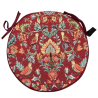 Coussin de Chaise Bistro Rond William Rouge Tapisserie | Coussin de Chaise Bistro Rond Rouge