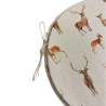 Cuscini per sedie rotondi con cervi | Cuscini rotondi per sedie con design di cervo