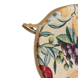 Cuscini per sedie rotondi con arazzo di frutta naturale | Cuscini rotondi per sedie con frutta