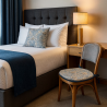 Coussin de siège en forme de D Snakeshead Denim | William Morris Coussin de siège en forme de D