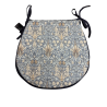 D-vormig zitkussen Snakeshead Denim | William Morris D-vormige zitkussens