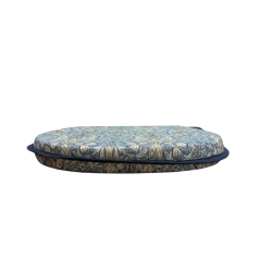 Coussin de siège en forme de D Snakeshead Denim | William Morris Coussin de siège en forme de D