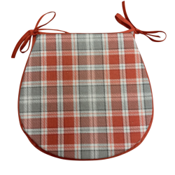 Highland Check Herbst D-förmige Sitzkissen| Tartan D-förmige Sitzkissen